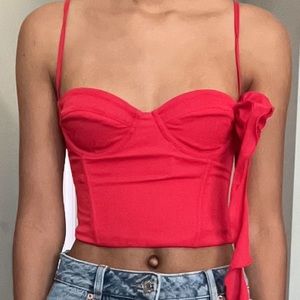 White Fox I Want Your Love Bustier Red